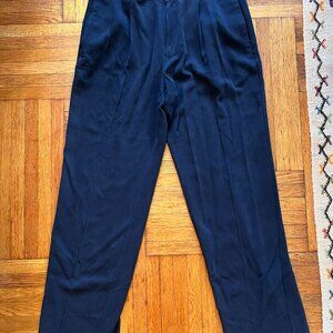 Tommy Bahama Pleasted Dress Pant Men's Size 34 Black 100% Silk